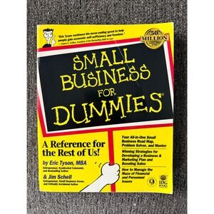 Small Business For Dummies Eric Tyson Jim Schell Entrepreneurship Book Paperback